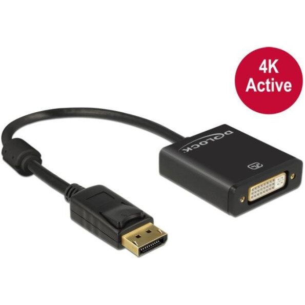 DELOCK Displayport Adapter DP -> DVI(24+5) 4K Aktiv