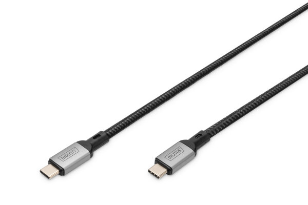 DIGITUS Anschlusskabel USB4.0/C -> C  40Gbit/s    1m schwarz