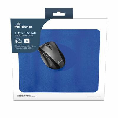 MediaRange Mausunterlage flach 250x220x3mm blau
