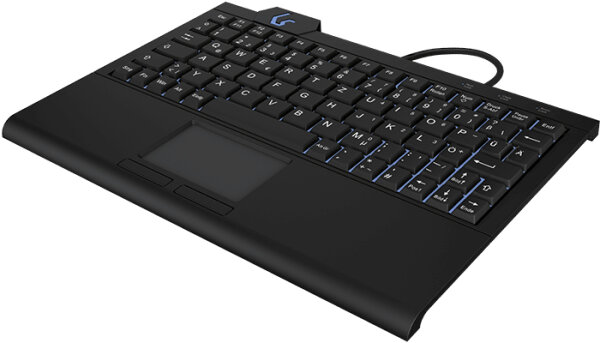 KeySonic Super-Mini-TAS Touchpad,B-light,BK, KSK-3210ELU(DE)