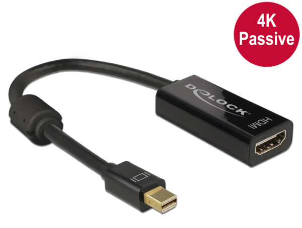 DELOCK Displayport Adapter mini DP -> HDMI St/Bu 4K Passiv