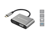CONCEPTRONIC  4-1 Dock USB-C->HDMI/USB-A/VGA/100WPD...