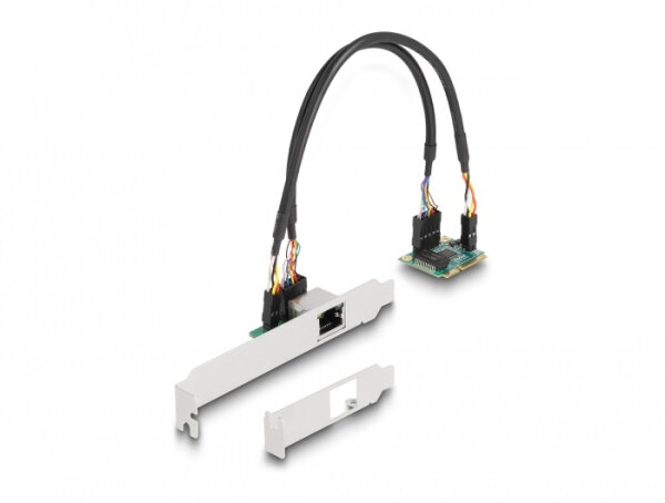 DELOCK Mini PCIe I/O PCIe half size 1 x RJ45 2,5 Gigabit LAN