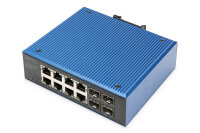 DIGITUS Switch 8+4 -Port Gigabit  Ethernet PoE