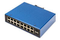 DIGITUS Switch 16+2-Port L2 managed  Gigabit Ethernet PoE