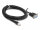 DELOCK Spiralkabel RJ50 Stecker zu D-Sub 9 Buchse 1,5m SWV