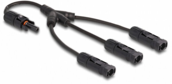 DELOCK DL4 Solar Splitter Kabel 1XBuchse zu 3xStecker 35cm