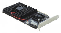 DELOCK PCI Express x8/x16 Karte zu 4 x intern NVMem.2 Keym