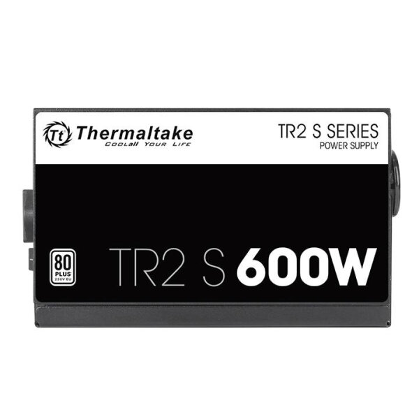 600 Watt Thermaltake TR2 S 600W | PC ATX 2.3 Netzteil | 80 PLUS | leiser 120 Lüfter | EU zertifiziert | schwarz