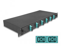 DELOCK 19" LWL Spleißbox 6x SC DX OM3 1HE...