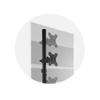 Kensington Monitorarm bis32",2TFT      max.9kg,schw. vertik.