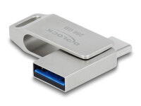 DELOCK USB-Stick 5 Gbps USB-C + Typ-A 256 GB -...