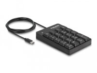 DELOCK USB Type-C Nummernblock 19 Tasten schwarz