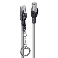 LINDY Patchkabel Cat.6A S/FTP grau 5m verriegelbar