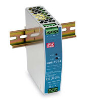 LevelOne Industrie Netzteil 24VDC/ 75W+DIN-Schiene    silber
