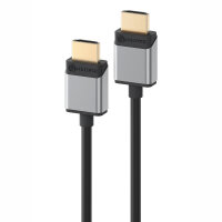 Alogic HDMI Kabel Super Slim  8K 60Hz M/M         1m    grau