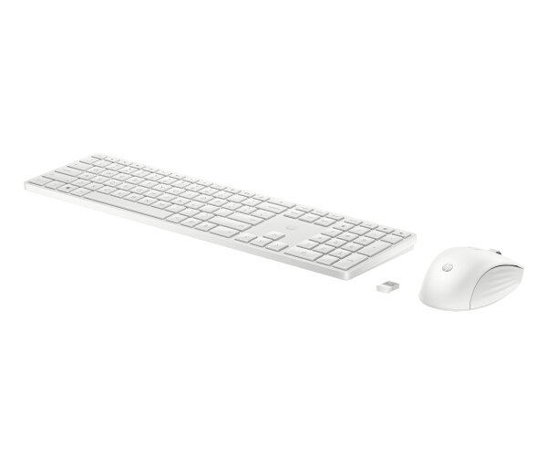 HP Tastatur+Maus 655 Set Kabellos USB-A Weiß