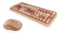 KeySonic Mini-TAS-Set mit Maus, beige, KSKM-5200M-RF (DE)