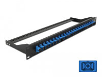 DELOCK 19" LWL Patchpanel 24 Port SC Simplex blau