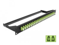 DELOCK 19" LWL Patchpanel 24 Port LC Duplex...