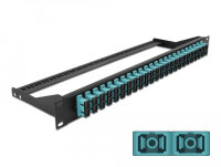 DELOCK 19" LWL Patchpanel 24 Port SC Duplex aqua