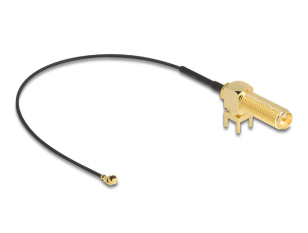 DELOCK Antennenkabel RP-SMA 90° PCB Buchse zu I-PEX