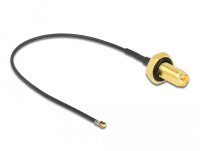 DELOCK Antennenkabel RP-SMA Buchse,MHF 4L LK  1.37 10cm