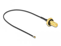 DELOCK Antennenkabel RP-SMA Buchse,MHF 4L LK  1.37 20cm