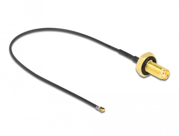 DELOCK Antennenkabel SMA Buchse,MHF 4L LK Stecker 1.37 20cm