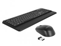 DELOCK USB Tastatur und Maus Set 2,4 GHz kabellos schwarz