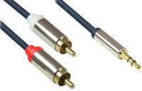 Good Connections Audiokabel  3-pol. 3.5mm-St.-2xRCA St. 2m