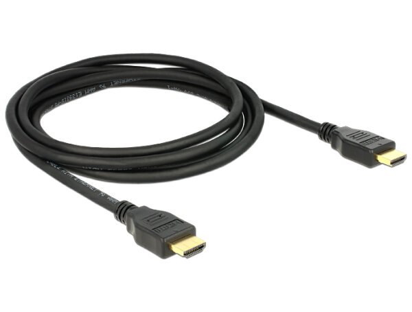 DELOCK HDMI Kabel Ethernet A -> A St/St 1.00m 4K Gold