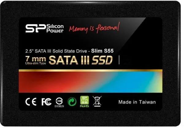 Silicon Power SSD 480GB 2.5" SATAIII S55 3D Nand Black