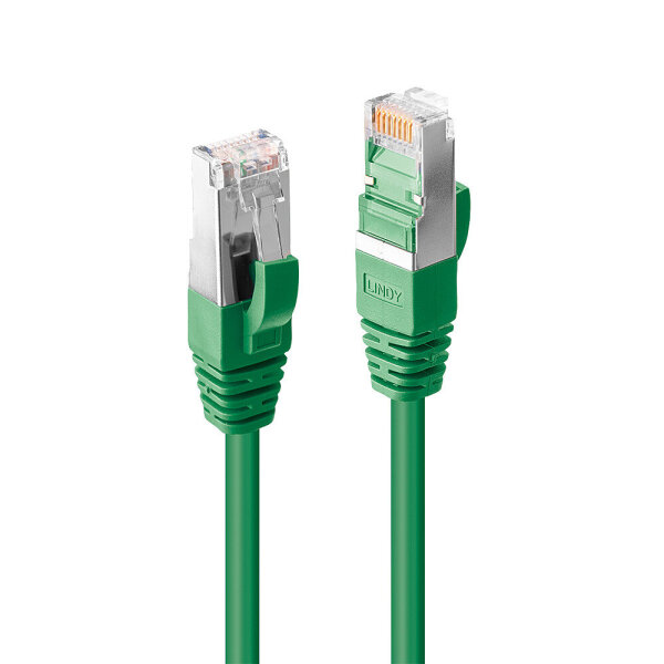 LINDY Patchkabel Cat6A S/FTP LSZH, grün          0,30m