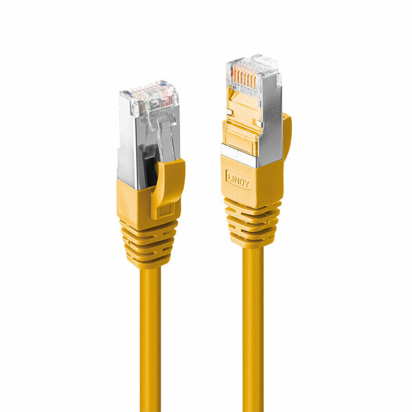 LINDY Patchkabel Cat6A S/FTP LSZH, gelb          0,30m