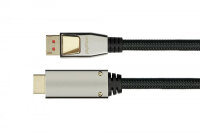 Python DisplayPort 1.4/- HDMI 2.0 Kabel Nylong. schwarz 10m