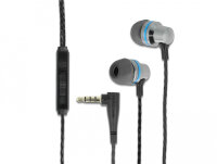 DELOCK In-Ear Kopfhörer mit 4 Pin 3,5 mm Klinkenstecker