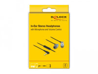 DELOCK In-Ear Kopfhörer mit 4 Pin 3,5 mm Klinkenstecker
