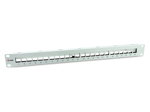 Equip 19" Patchpanel 24xKeystones  FTP 1U            RAL7035
