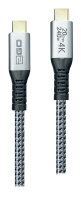 2GO Schnellladekabel USB-C 240W 20Gbps Thunderbolt 3  1,2m