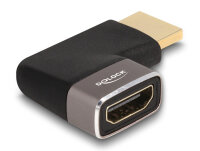 DELOCK HDMI Adapter St zu Bu 90° links gewinkelt grau...
