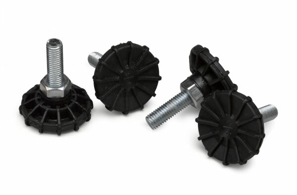 Equip 4xFüße   für Serverschränke               60mm schwarz