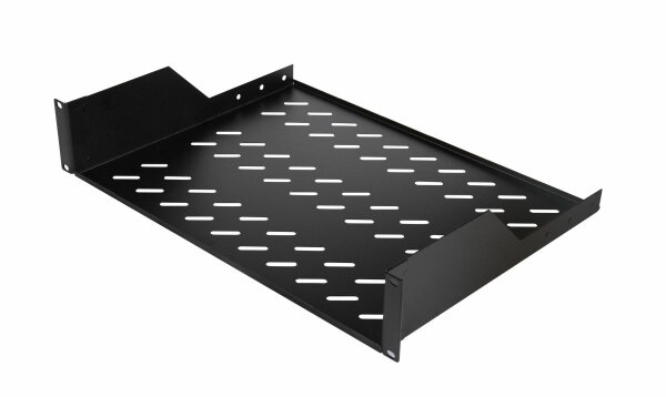 Equip 19" Fachboden fest für Serverschränke  80cm 2U schwarz