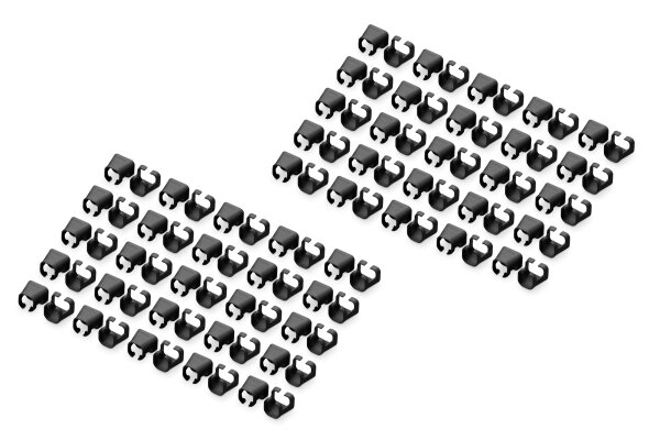 DIGITUS Farbclips für Patchkabel RJ45 100 Stück schwarz
