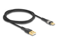 DELOCK USB 2.0 Kabel Typ-A St. zu USB Type-C St. 60 W  1 m