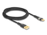 DELOCK USB 2.0 Kabel Typ-A St. zu USB Type-C St. 60 W  2 m