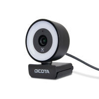 Dicota Webcam Ringlight 5MP black