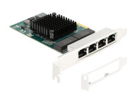 DELOCK PCI Express x1 Karte zu 4 x RJ45 Gigabit LAN BCM