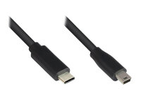 Good Connections USB2.0 Kabel C-Mini B5pol. schw. 0,15m