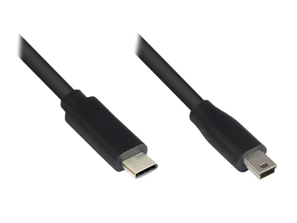 Good Connections USB2.0 Kabel C-Mini B5pol. schw. 0,3m